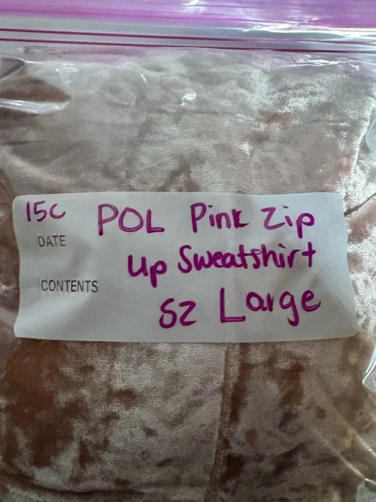 POL Crushed Velvet Zip Hoodie in Dusty Rose - Picture 13 of 13